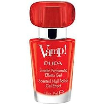 Pupa Vamp! Scented Gel Effect Nail Polish 202 Carnal Red