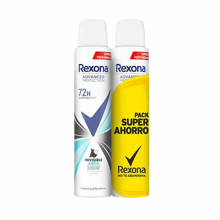 Rexona Rexona Advanced Invisible Aqua 72h Deodorant Spray 2x200ml