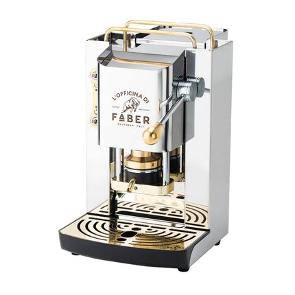 Faber Pro Deluxe Stainless Steel & Brass Ese Pad Espresso Machine
