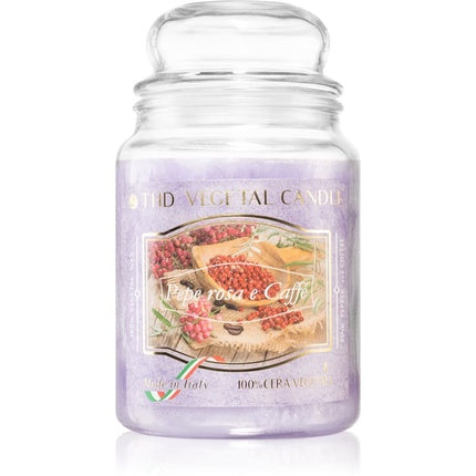 THD Vegetal Pepe Rosa E Caffe Candela Profumata 600g