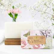 The English Soap Company Anniversary Wrapped Soap Bar Floral Shea Butter Soap 190g Rose & Peony