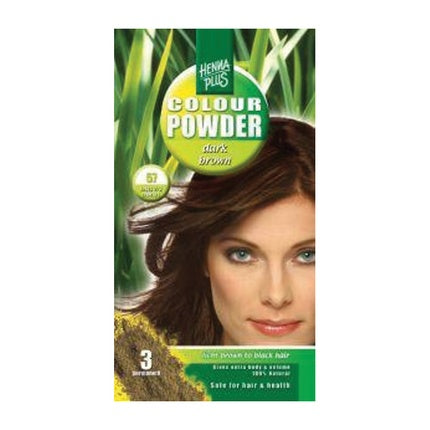 Hennaplus Colour Powder 57 Dark Brown Bio