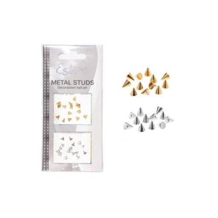 Nail Decoration Metal Studs-Cone 12+12 Pieces