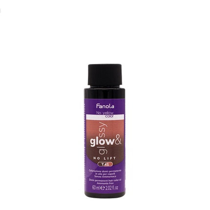 Hair Fanola Glow & Glossy Oil Toner T41 60ml Semipermanent Oil Color Without Ammonia