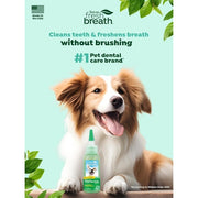 Tropiclean Fresh Breath Dog Teeth Cleaning Gel - No Brushing Dental Care