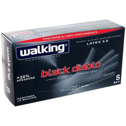 Walking Gloves X 100 BLACKDIABLO S Latex Multicolor 010391