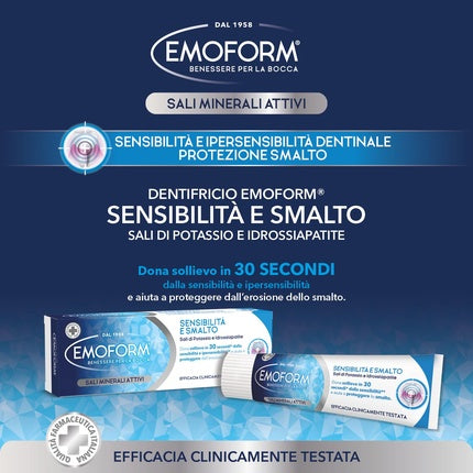 Emoform Sensitive Toothpaste and Nail Polish with Potassium Salts 75ml