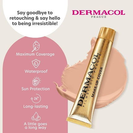 Dermacol Full Coverage Liquid Matte Foundation with SPF 30 30g Shade 211