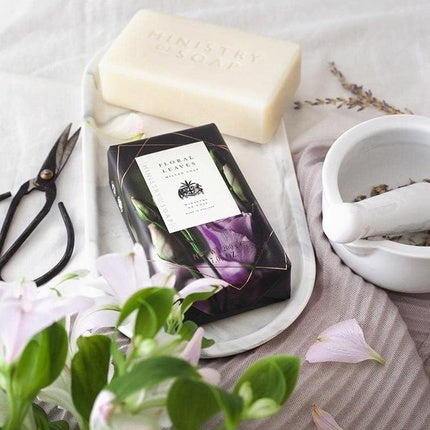 Ministry of Soap Dark Floral Wrapped Soap 200g