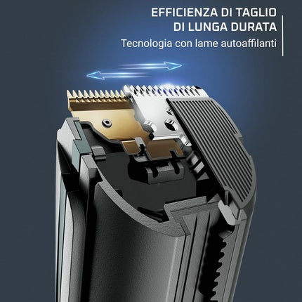 Rowenta Advancer Hair and Beard Trimmer for Men with 2 Adjustable Combs