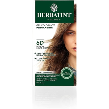 Herbatint Hair Dye 6D Dark Golden Blonde