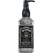 Bandido Shaving Gel for Men 1000ml Transparent Non-Foaming Precise Shave for Beard Contours - Metallic Silver