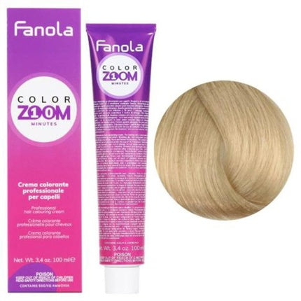 Colorzoom 10 Minute 9.0 Blonde Ch.Mo-Fanola Hair Color Cream 100ml