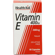 Natural Vitamin E 400IU 238mg 60 Veg Capsules