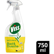 Viss Bathroom & Shower Cleaner Spray Anti-Lime Citrus Lime Remover 100% Natural Origin 750ml