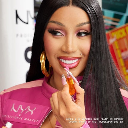 NYX Professional Makeup Lip Gloss with Pouty Effect Glossy Finish and Intense Color Extreme Volume and Fullness thanks to Ginger Oil Vegan Formula Duck Plump Lip Lacquer Lilac On Lock