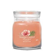 Yankee Candle Tropical Breeze Signature Candle Aromatic Candle In Medium Signature Glass 368 Grams