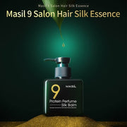 Masil 9 Conditioning Balm Hydrating Smoothing Moisture Fibroin Protein Hair Essence Silk Balm 6.08floz - Anti-Frizz for Dry, Unmanageable Hair
