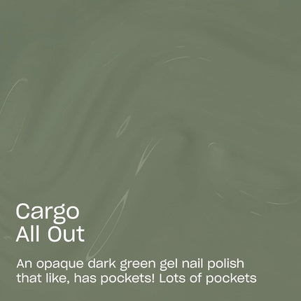 OPI GelColor Cargo All Out Opaque Cool Army Green Creme UV Cure Gel Nail