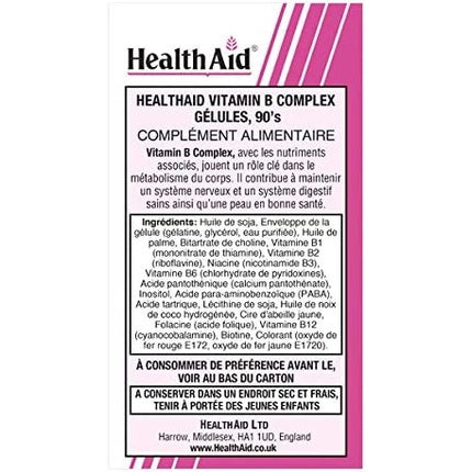 HEALTHAID Vitamin B Complex Capsules 90 - 259g