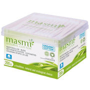 Masmi Natural Cotton Ear Swabs With Organic Cotton - 200 Pieces