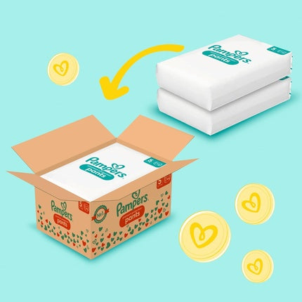 Pampers Baby Nappies Pants Size 5 Premium Protection Junior 144 Nappies - Monthly Box