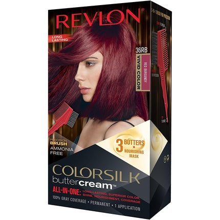 Revlon Colorsilk Buttercream All in One Luxurious Hair Colour 36RB Red Burgundy Vivid Colour