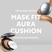 Tirtir Aura Glow Silver Cushion Korean Foundation Mini Size 21c