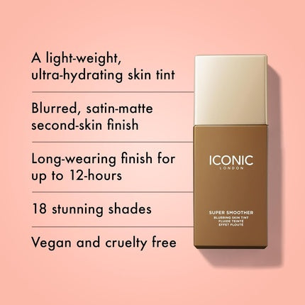 Iconic London Super Smoother Blurring Skin Tint Light to Medium Coverage