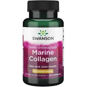 Swanson Marine Collagen Hydrolyzed Peptide Fish Collagen 60 Capsules