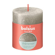 Bolsius Shimmer Pillar Candle 80x68 Champagne