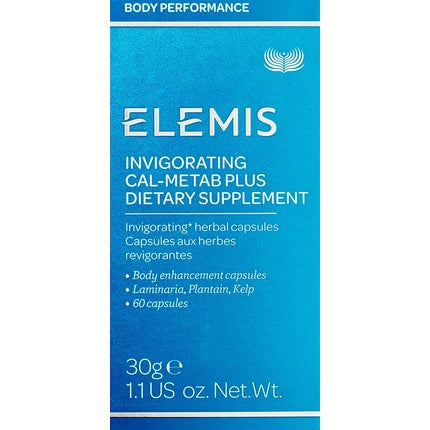 ELEMIS Invigorating Cal-Metab Plus Body Enhancement Herbal Capsules 60 Count