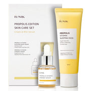 iUNIK Propolis Edition Skincare Set Sleeping Mask 2.02 fl.oz. & Mini Serum 0.51 fl.oz. - Infusing and Revitalizing Skin with Moisture and Vitamins