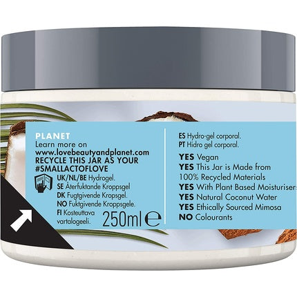 Love Beauty And Planet Coconut Water and Mimosa Flower Vegan Body Moisturiser 250ml