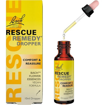 Bach Rescue Remedy Flower Essences Comfort and Calm Emotional Wellness Dropper Bottle 10ml
