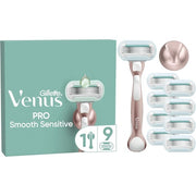 Gillette Venus Pro Smooth Sensitive Rosegold Women's Razor 9 Blades