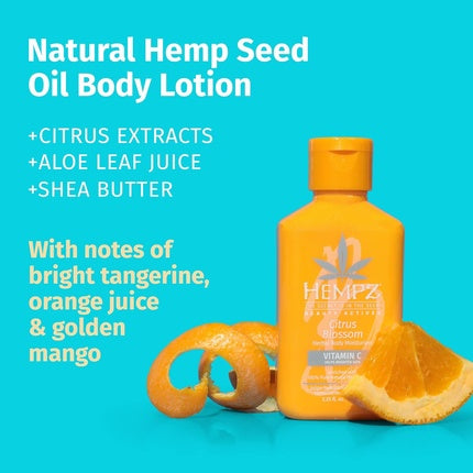 Hempz Citrus Blossom Limited Edition Mini Daily Moisturizing Body Lotion 2.25 Fl Oz