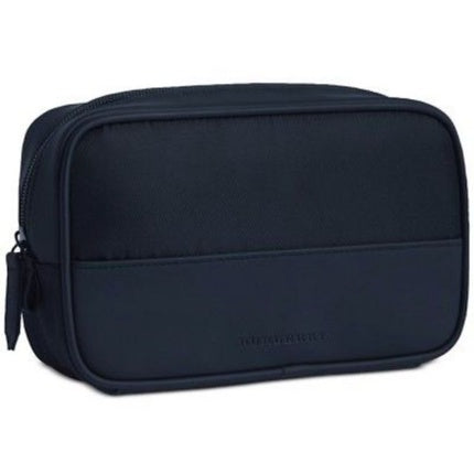 Burberry Textile Makeup Bag In Dark Blue