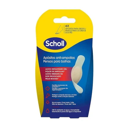 Scholl Heel Blister Plasters 6 Transparent Units