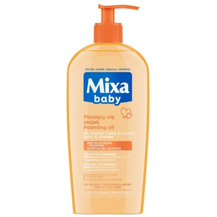 Mixa Baby Delicate Bath And Wash Liquid With Oil 400ml