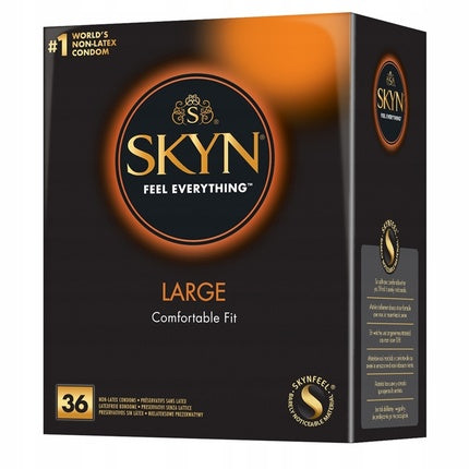 Skyn Feel Everything Large Non-Latex Condoms - 36 Pack