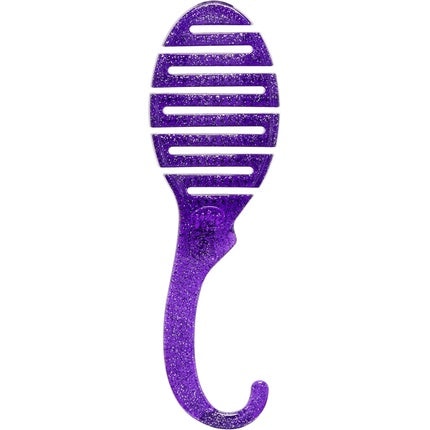 Wet Brush Shower Detangler Brush Purple Glitter for Unisex