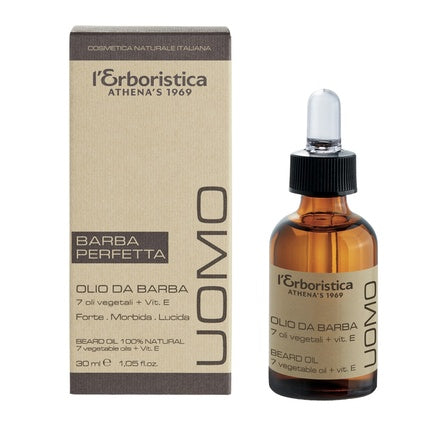 Erboristica Uomo Beard Oil 30ml - Nourishing Beard Oil For Men