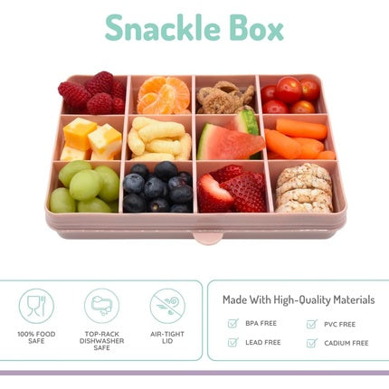 Melii Snackle Box Divided Snack Container for Kids