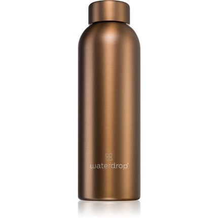 Waterdrop Thermo Steel Metal Water Bottle - Bronze Brushed, 600 ml