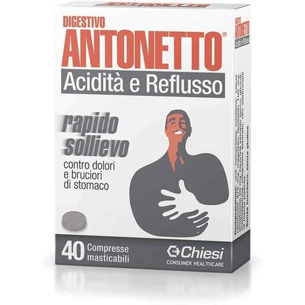 Marco Antonetto Digestive Antonetto Acidità E Reflusso 40 Chewable Tablets