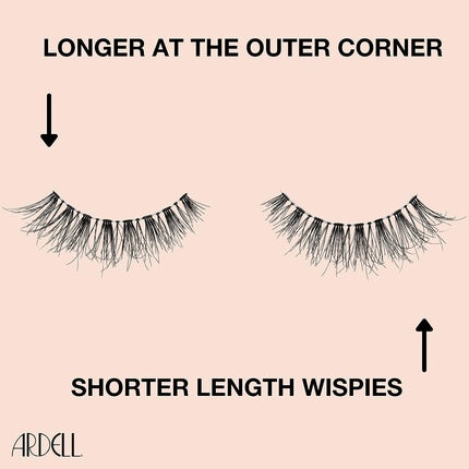 ARDELL Naked Lashes 424 Real Hair Natural Fake Lashes - 1 Pair, Vegan and Reusable