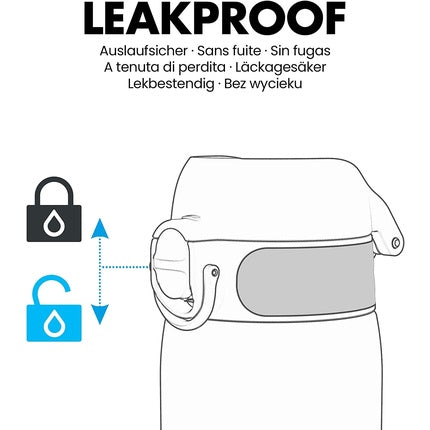 Ion8 Leak Proof 1 Litre Water Bottle BPA Free 1000ml Dark Green - Pack of 2