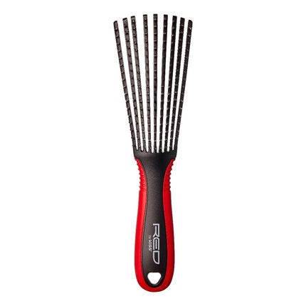 Red by Kiss 9 Row Glide & Define Detangling Brush Flexible Black