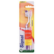 Signal Antiplaque Medium Toothbrush, 2 Pieces